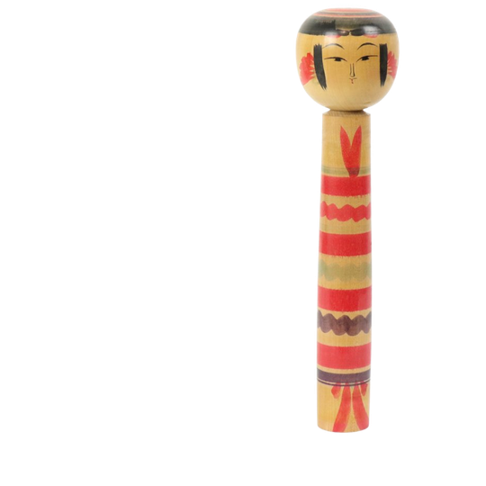 Grote Kokeshi Pop Xl Massief Hout Japan Showa Periode 37cm 1