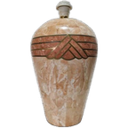 Roze Marmeren Mozaïek Lamp, 1980s thumbnail 1