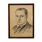 Antieke Tekening / Portret 1924 thumbnail 1