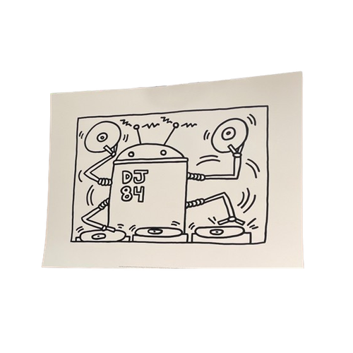 Keith Haring (1958-1990), Dj 84, 1983,