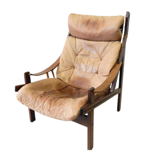 Vintage Torbjørn Afdal Fauteuil Stoel Bruksbo Jaren 60 1