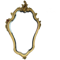 Vintage Xl Barok Gouden Spiegel / Wandspiegel