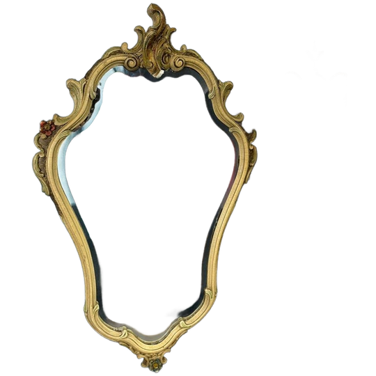 Vintage Xl Barok Gouden Spiegel / Wandspiegel 1