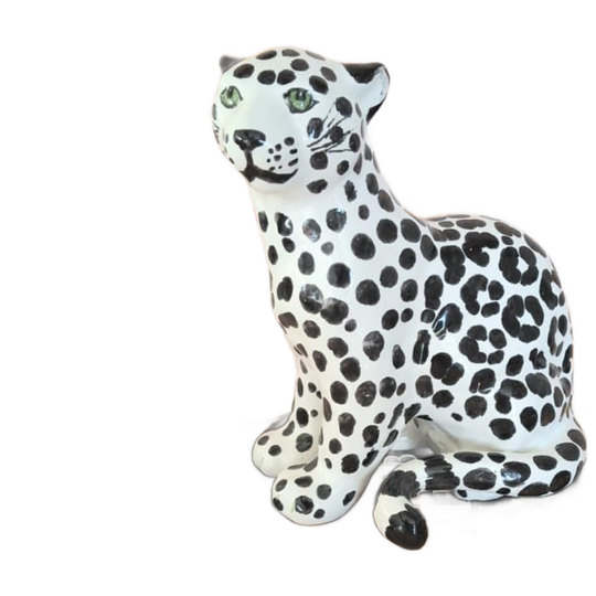 Luipaardbeeld Zwart Wit 1