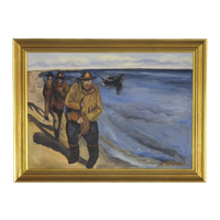 Gouden Lijst Geschilderde Mannen ZEE
