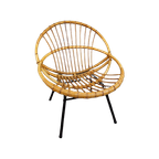 Kenmerkende Rotan Fauteuil, Dutch Design, 1960 thumbnail 1