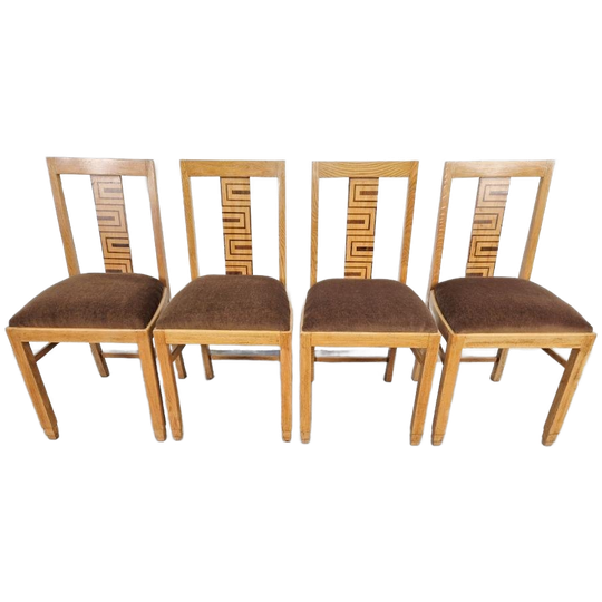 Set 4 Art Deco Eetkamerstoel Jaren 30 Stoelen Vintage Stoel 1