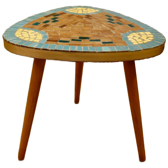 Vintage Mozaïek Bijzettafel Plantentafeltje Tafeltje 1