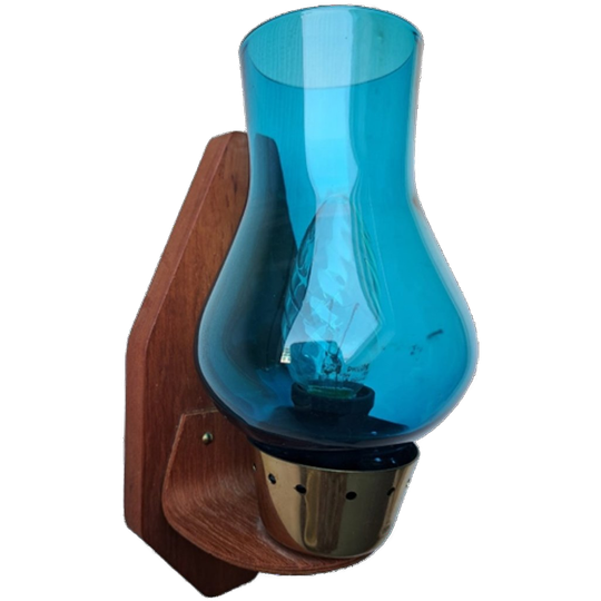 Scandinavisch Teak Wandlampje 1