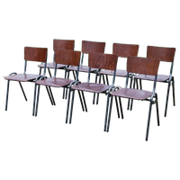 Industriële Stoelen 8X Schoolstoelen Kantinestoelen