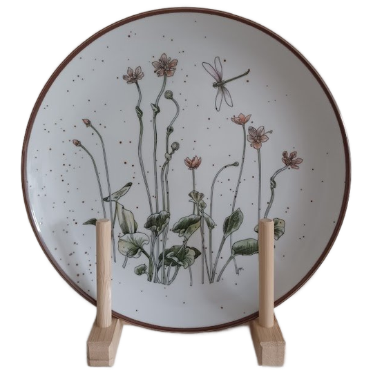 Set Van 4 Vintage Dessert-/ontbijtbordjes – J&g Meakin Lifestyle ‘wayside’ (uk, Jaren 70) 1
