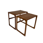 Set Of 2 Danish Teak Nesting Tables thumbnail 1