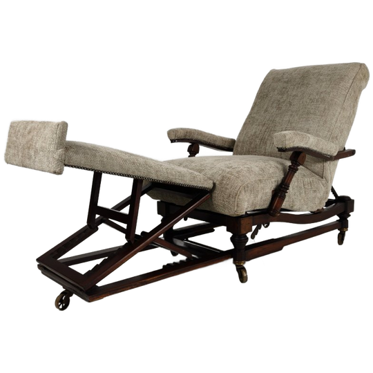 English Reclining Library Chair (circa 1860) 1