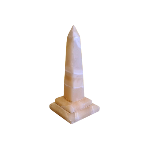 Italiaanse Obelisk Van Albast, 2E Helft 20E Eeuw