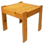 Vintage Mid Century Grenen Side Table Bijzettafel thumbnail 1