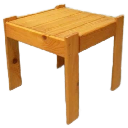 Vintage Mid Century Grenen Side Table Bijzettafel 1
