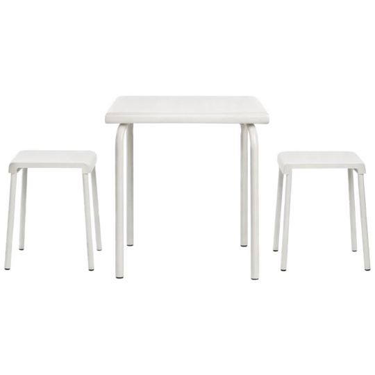 Serax | August Tuinset: Eettafel S + Krukken – Aluminium Zand 1