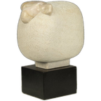 “sheep” – Sculpted Marble Figure By Fanny Baan, 1995 thumbnail 1