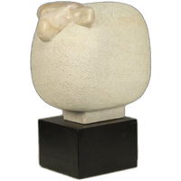 “sheep” – Sculpted Marble Figure By Fanny Baan, 1995