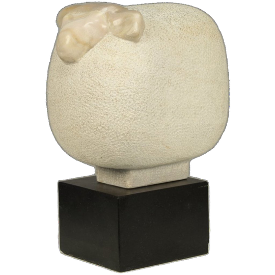 “sheep” – Sculpted Marble Figure By Fanny Baan, 1995 1