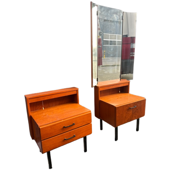 Midcentury Nachtkasten Set 1