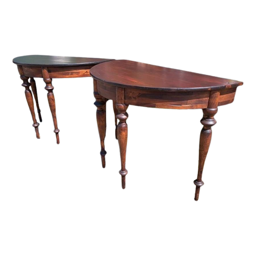 Klassiek Engelse Eettafel Bestaande Uit 2Delen, Sidetables,