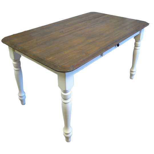 Mooie Kleine Witte Landelijke Eettafel 140 Cm 1