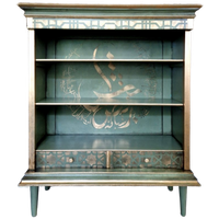 Vintage Look Kast In Groen En Goud
