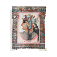 Egyptische Papyrus Cleopatra Hiėrogliefen Schilderij, Jaren '80