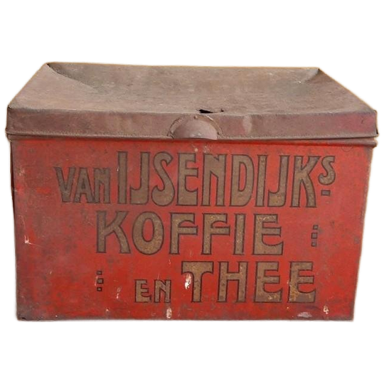 Van Ijsendijk Koffie En Thee Bewaar Blik, Kruideniers Blik 1
