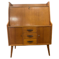 Vintage Secretaire-/ Wandkast Sixties