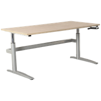 Solidesk Bureau , Bladkleur Naar Keuze , 160 X 80 Cm, Hoogte Instelbaar Onderstel