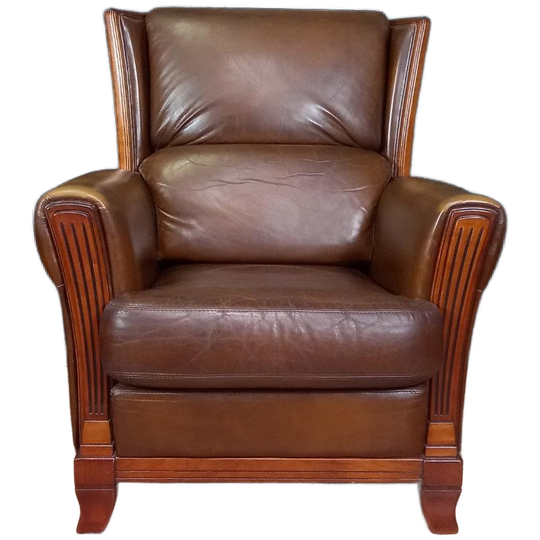 Clubfeauteuil Artdeco Stijl Van Schapenleer 1