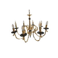 2021Hollywood Regency Goudkleurig Hanglamp