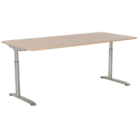 Febru Bureau, Bladkleur Naar Keuze, 180 X 80 Cm, Hoogte Instelbaar Onderstel