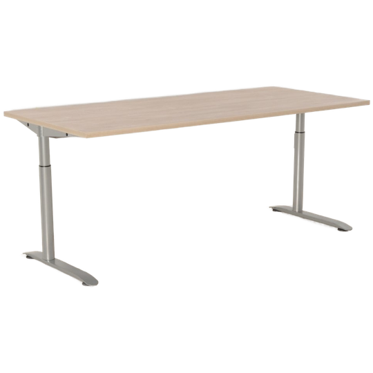 Febru Bureau, Bladkleur Naar Keuze, 180 X 80 Cm, Hoogte Instelbaar Onderstel 1