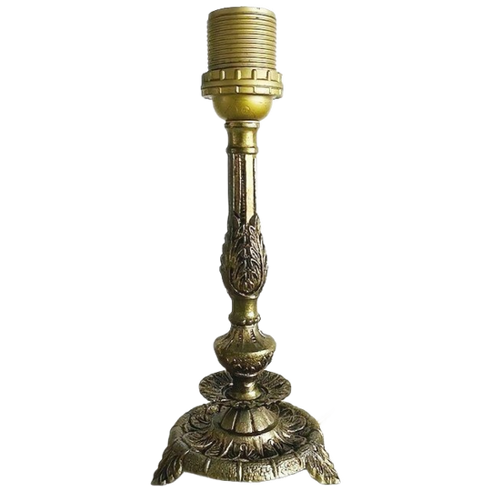 Vintage Portugese Barok Messing Lampenvoet Acanthus 1940’s 1