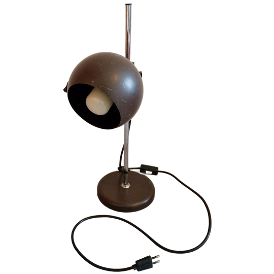 Vintage Bollamp Bureaulamp Bol Lamp Jaren 70 1
