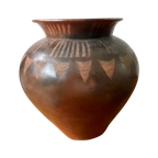 Vintage Indonesische Pot. Lombok Crafts Vaas / Pot. Groot Handgemaakt. thumbnail 1