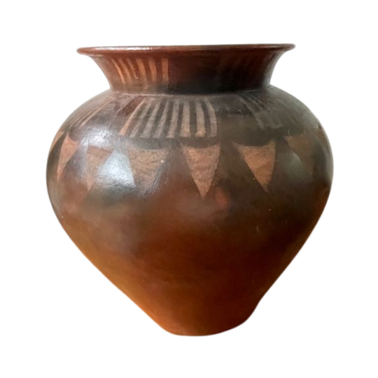 Vintage Indonesische Pot. Lombok Crafts Vaas / Pot. Groot Handgemaakt. 1
