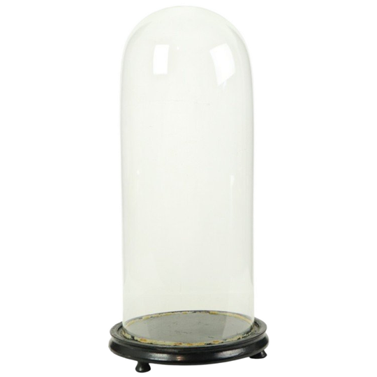 Grote Antieke Stolp Globe Mondgeblazen Glas Begin 20ste Eeuw 1