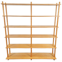 Xl Mid Century Stokkenrek Kast Willem Lutjens Rek Beuken ´50