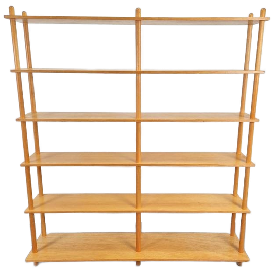 Xl Mid Century Stokkenrek Kast Willem Lutjens Rek Beuken ´50 1