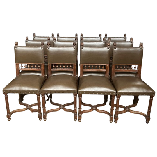 Set Van 12 Stoelen In Renaissancestijl. 1