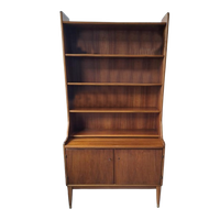 Vintage Zweeds Design Secretaire Kast Boekenkast