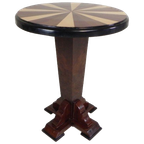 Art Deco Stijl Tafel Met Verschillende Soorten Ingelegd Hout thumbnail 1