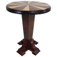 Art Deco Stijl Tafel Met Verschillende Soorten Ingelegd Hout