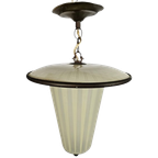 Hanglamp - Messing - Koper - Lantaarnlamp - Jaren 50 thumbnail 1
