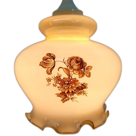 Vintage Mid Century Opaline Hanglamp Plafondlamp 710 1