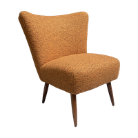 Cocktail Chair 1960S In Orange Wool